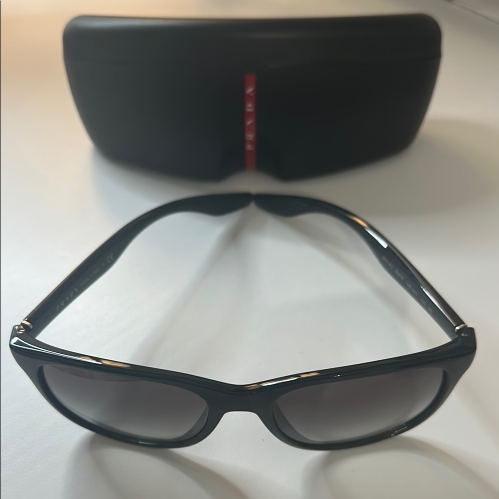 Prada Black Sunglasses with Case - NWOT - Picture 2 of 8